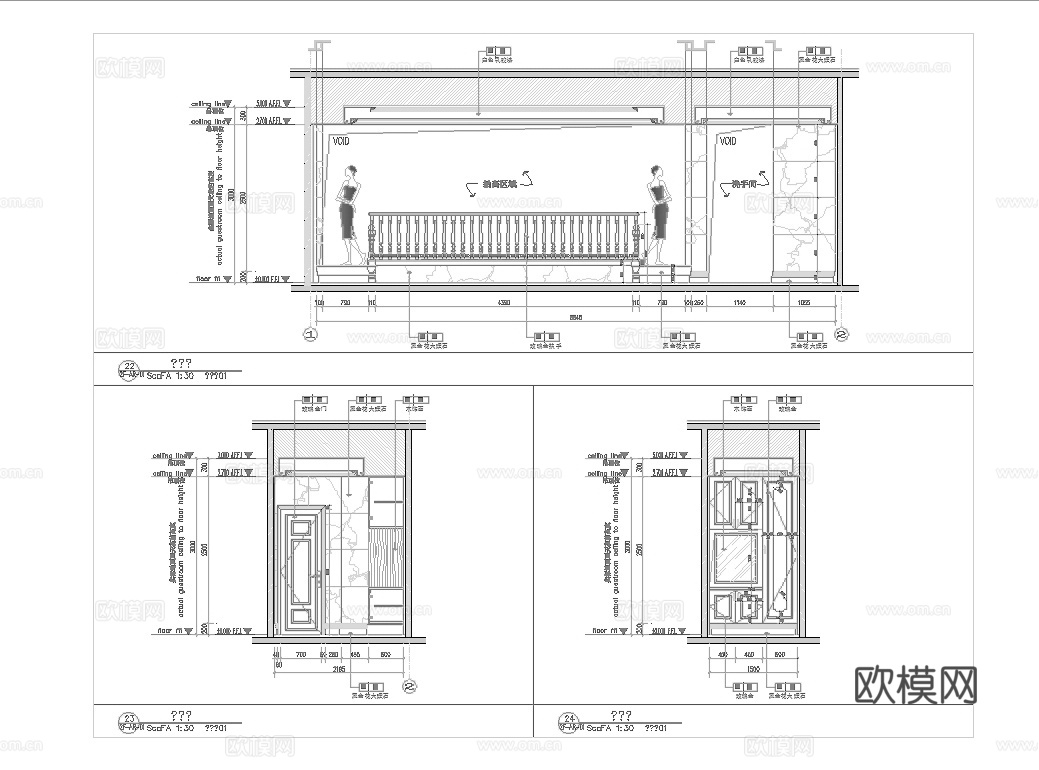 最新10套 酒吧 KTV 施工图合集cad施工图
