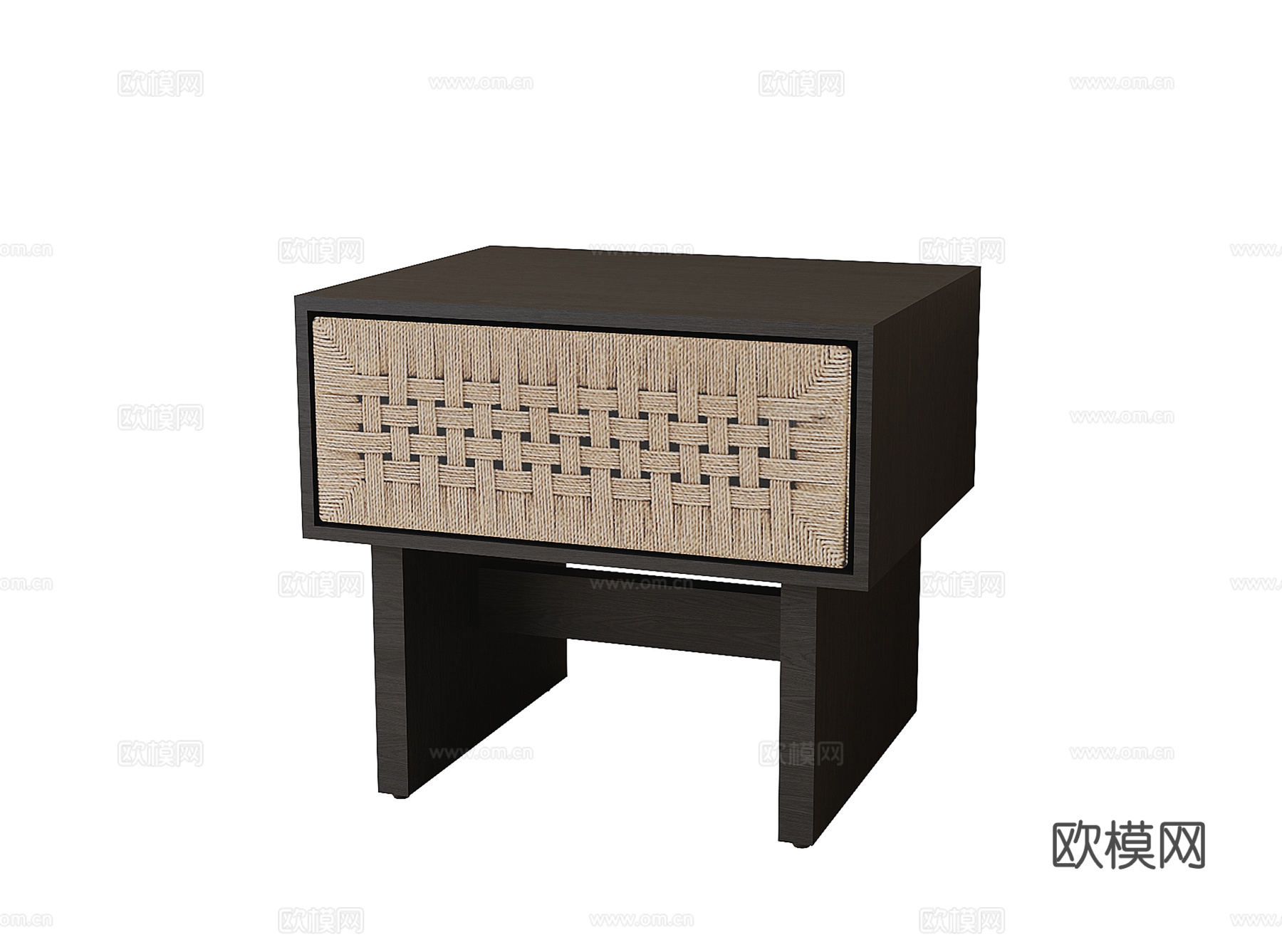 现代床头柜su模型