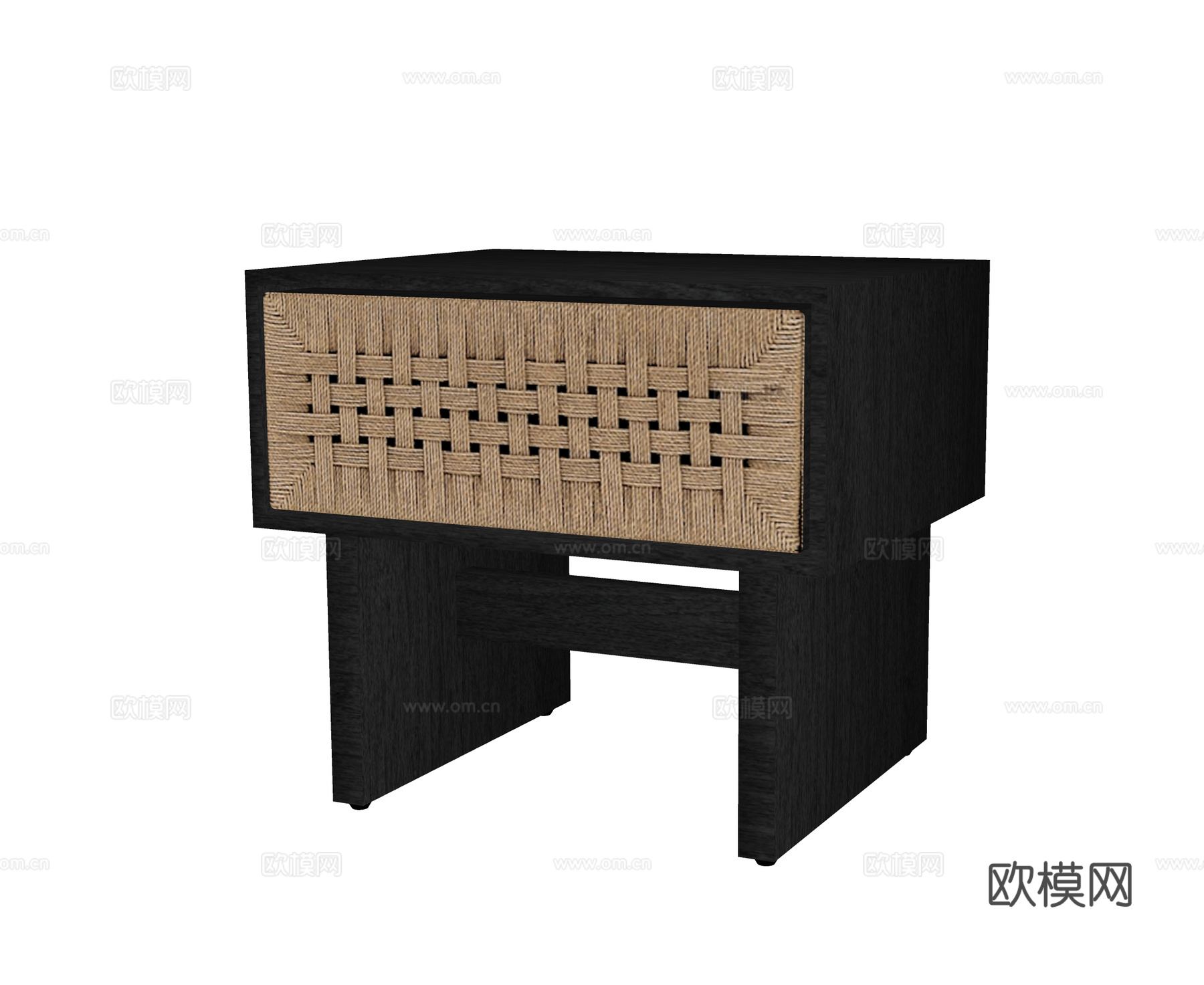 现代床头柜su模型