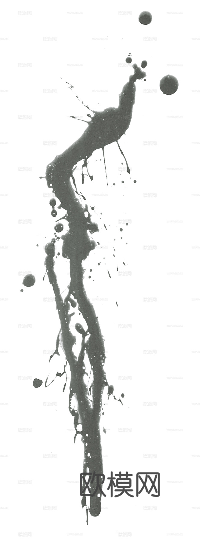 飞溅墨迹 水迹 污迹 污渍 墨水涂鸦 抽象艺术画下载
