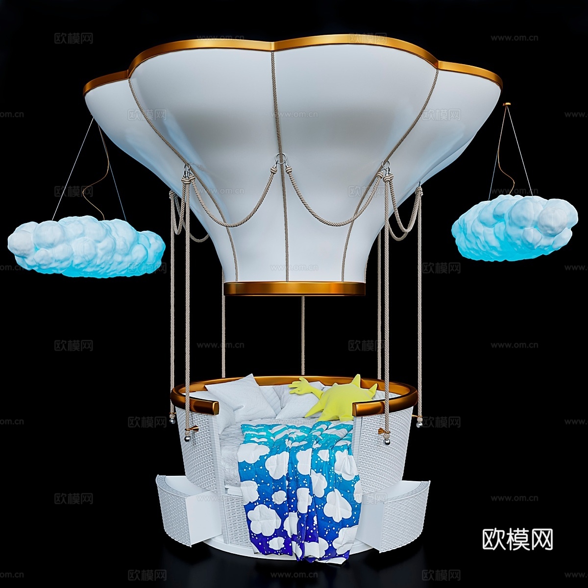 Circu婴儿床3d模型下载