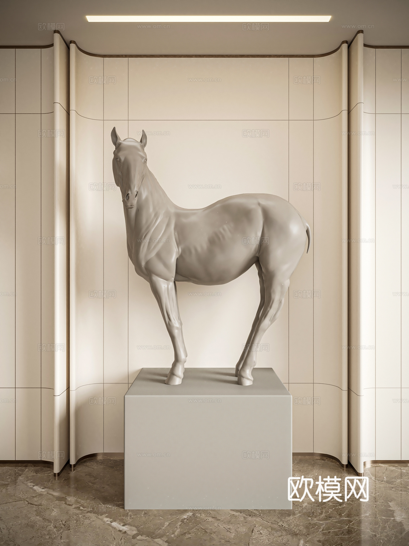 马雕塑 雕塑摆件3d模型