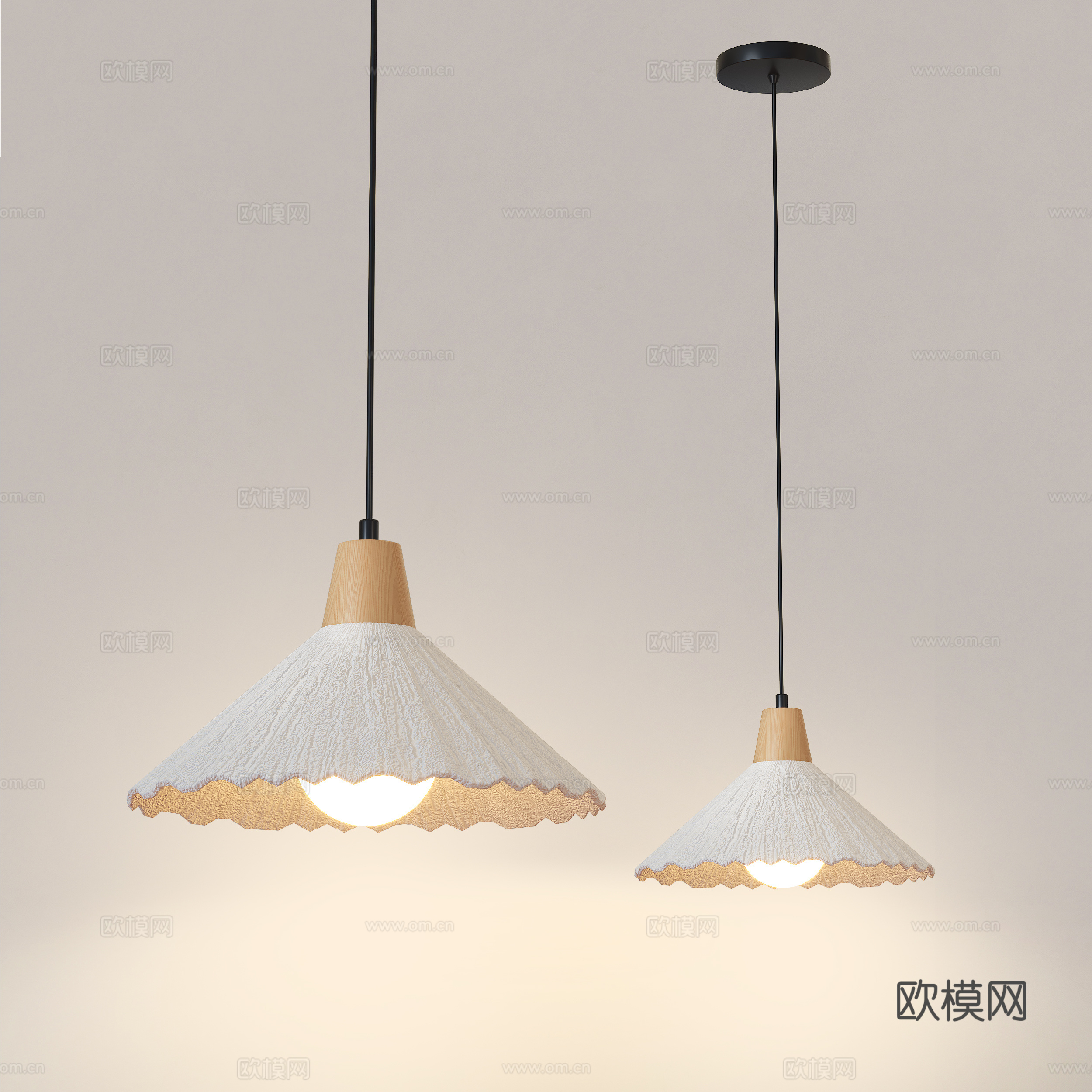 中古风吊灯  侘寂风吊灯 茶室吊灯 餐厅吊灯su模型