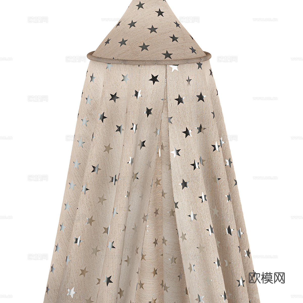 现代奶油风木制儿童游乐区3d模型下载（渲染图5）