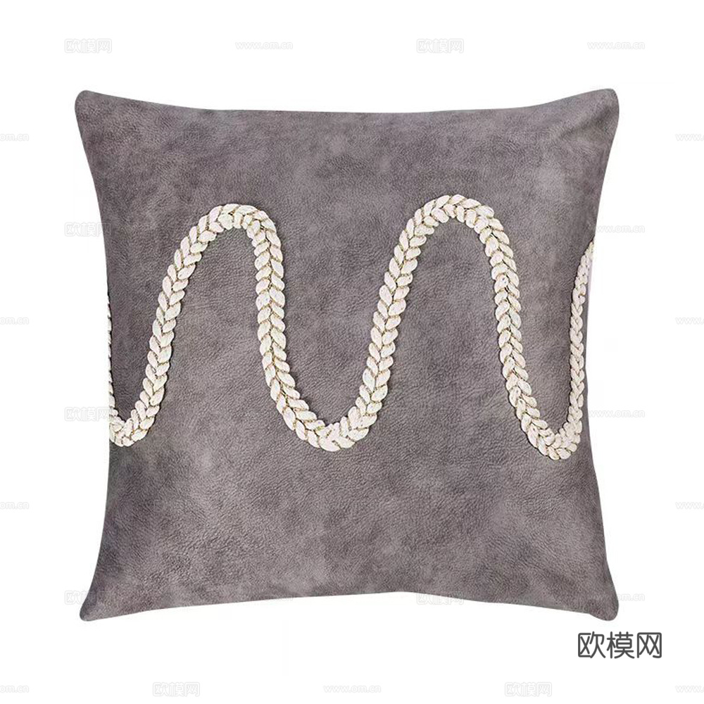 现代抱枕 枕头 布艺抱枕 条纹抱枕