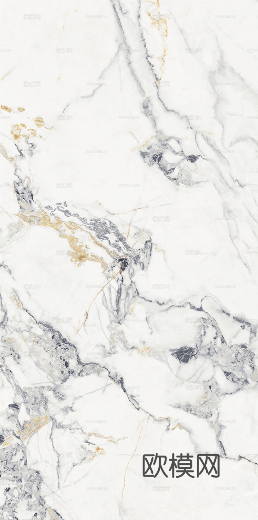 冷翡翠白色大理石岩板