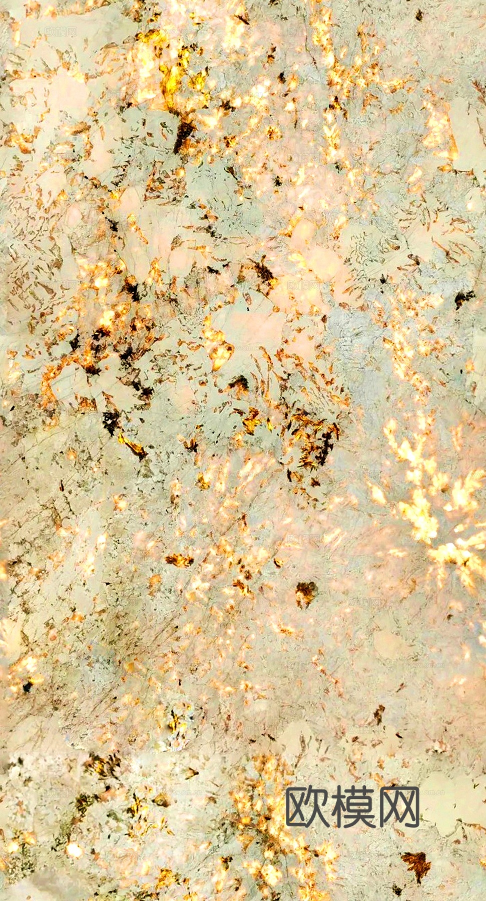 孔雀开屏无缝发光奢石贴图