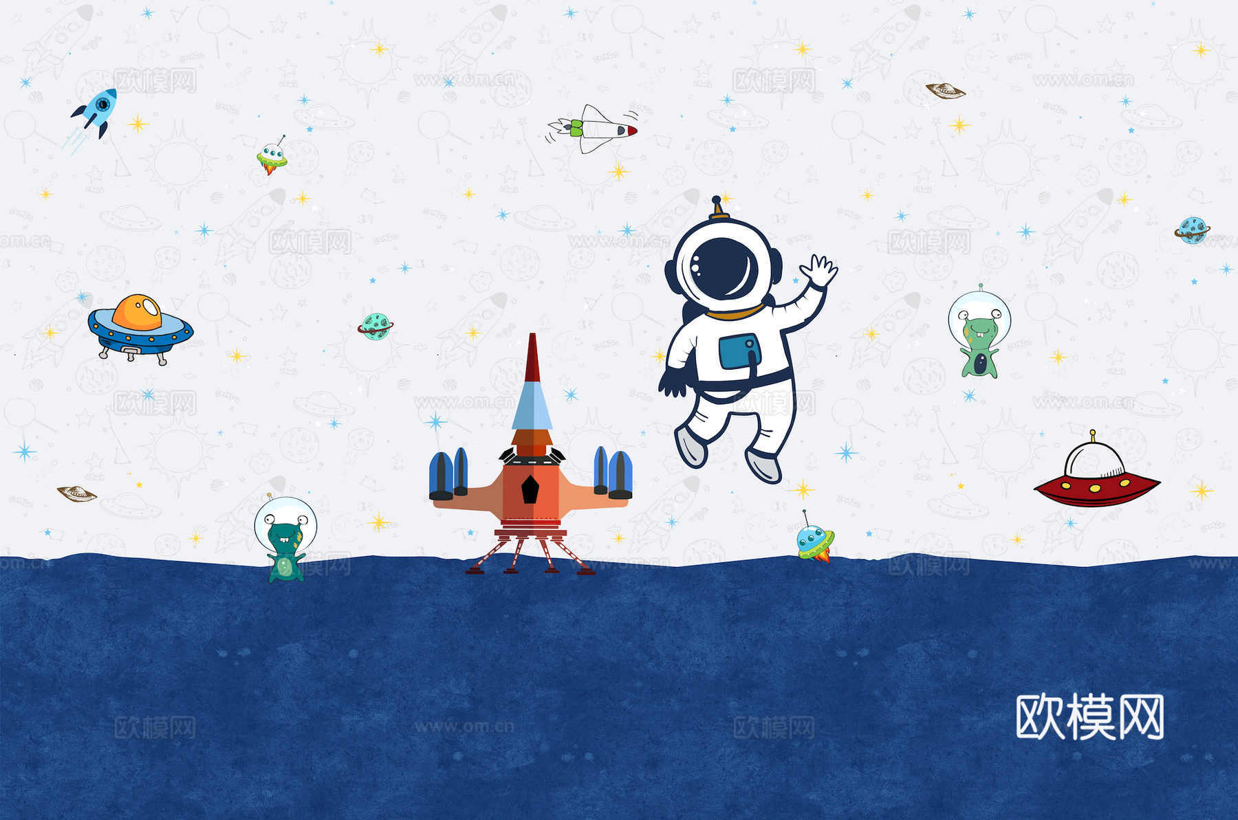 现代儿童房壁纸 壁画 墙纸 卡通壁纸 壁画 墙画 壁布 墙布