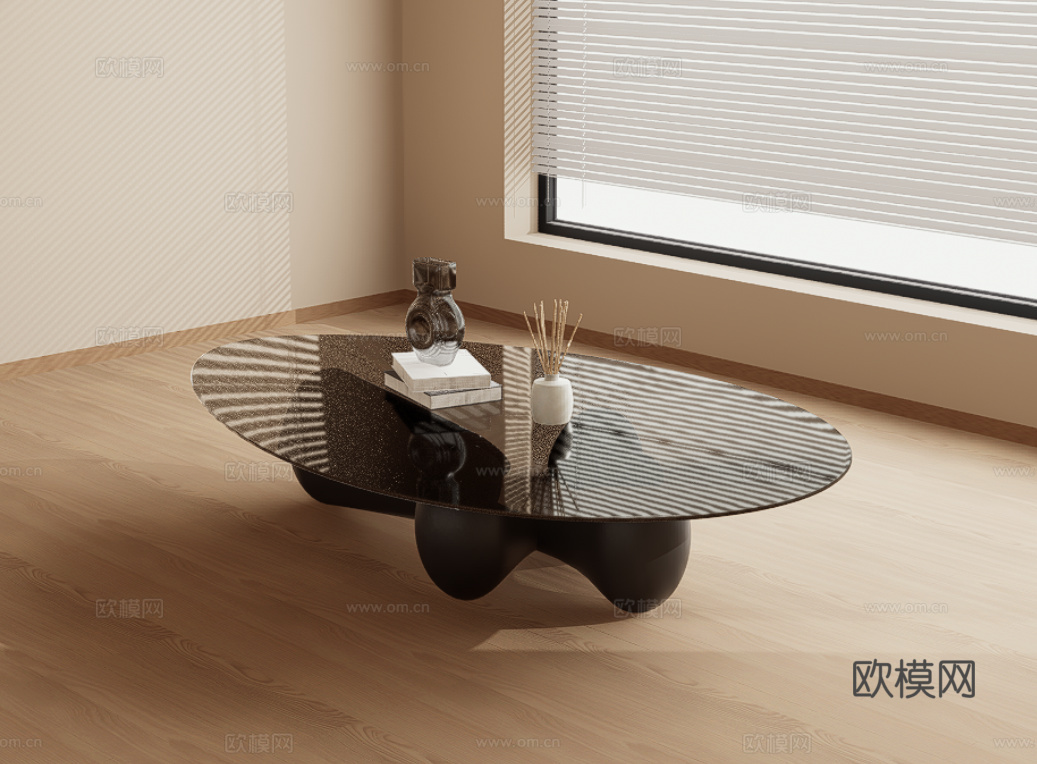 茶几su模型下载（渲染图1）