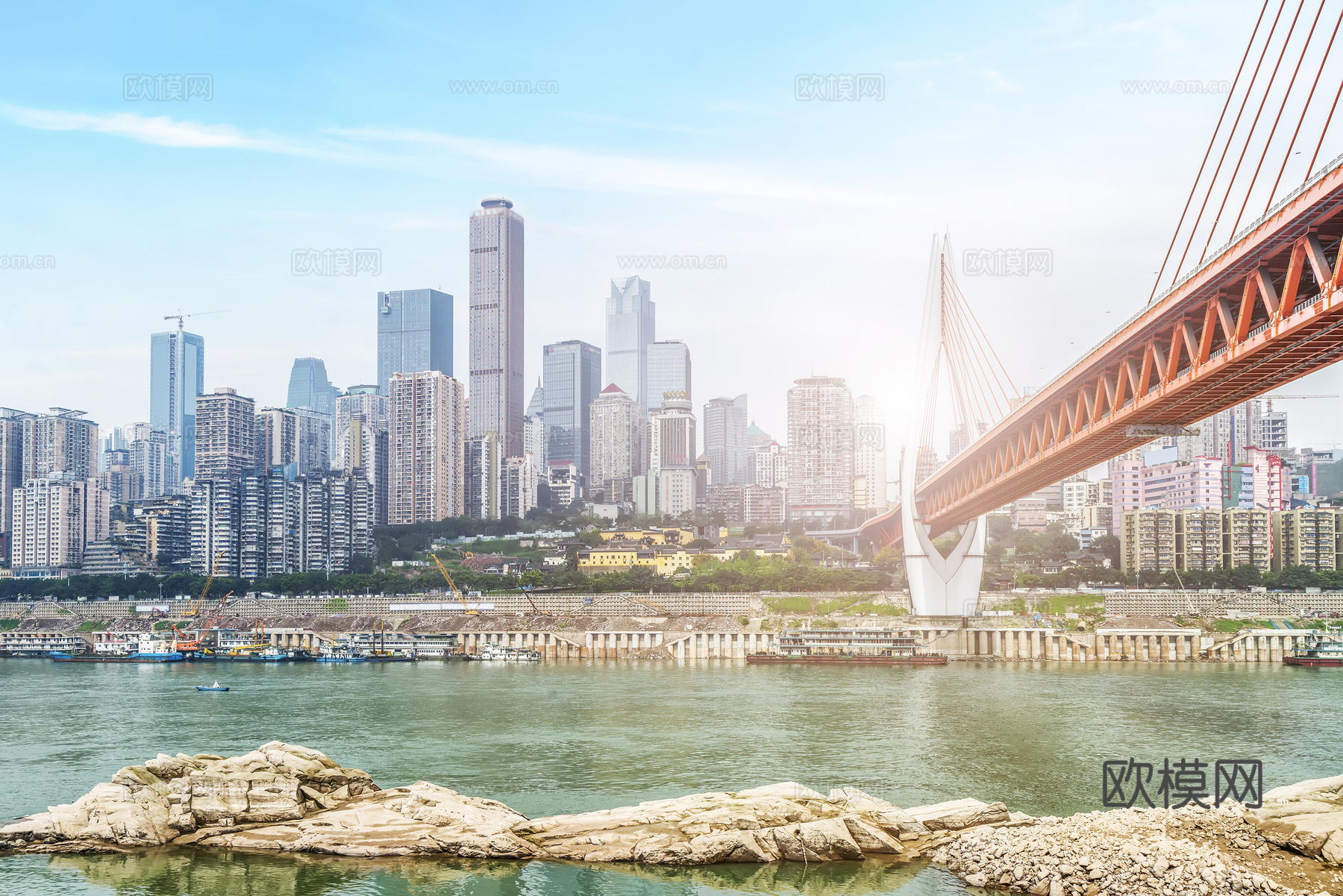 都市风情  海边风景 外景