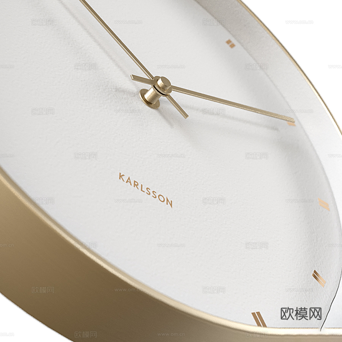 现代 Karlsson Petite 挂钟3d模型下载（渲染图3）