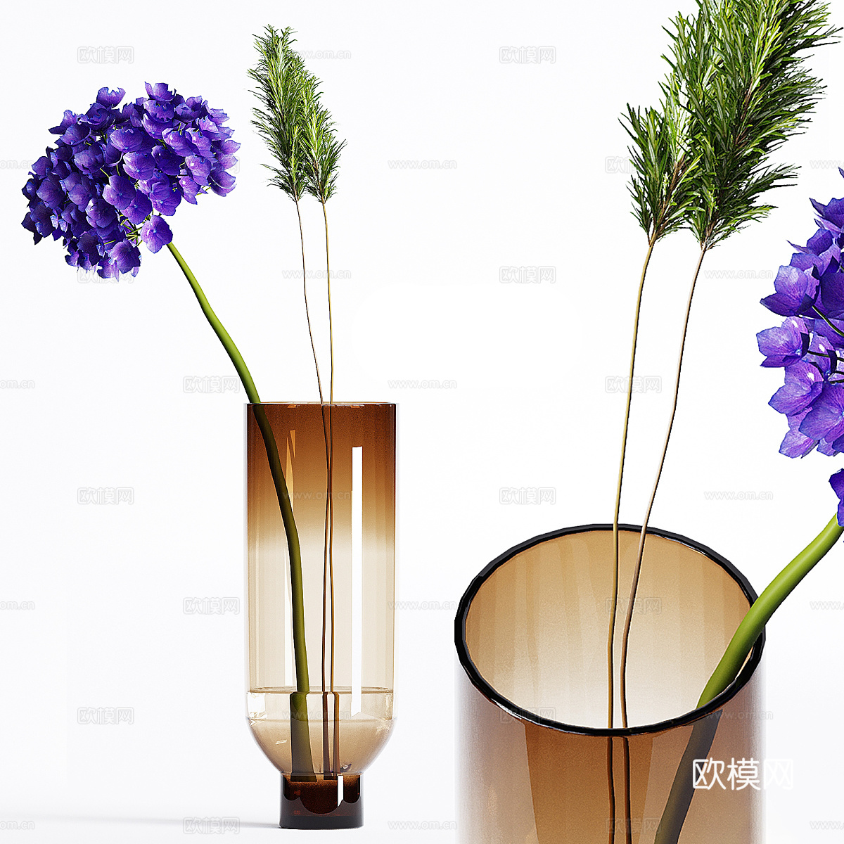 现代花瓶花艺3d模型