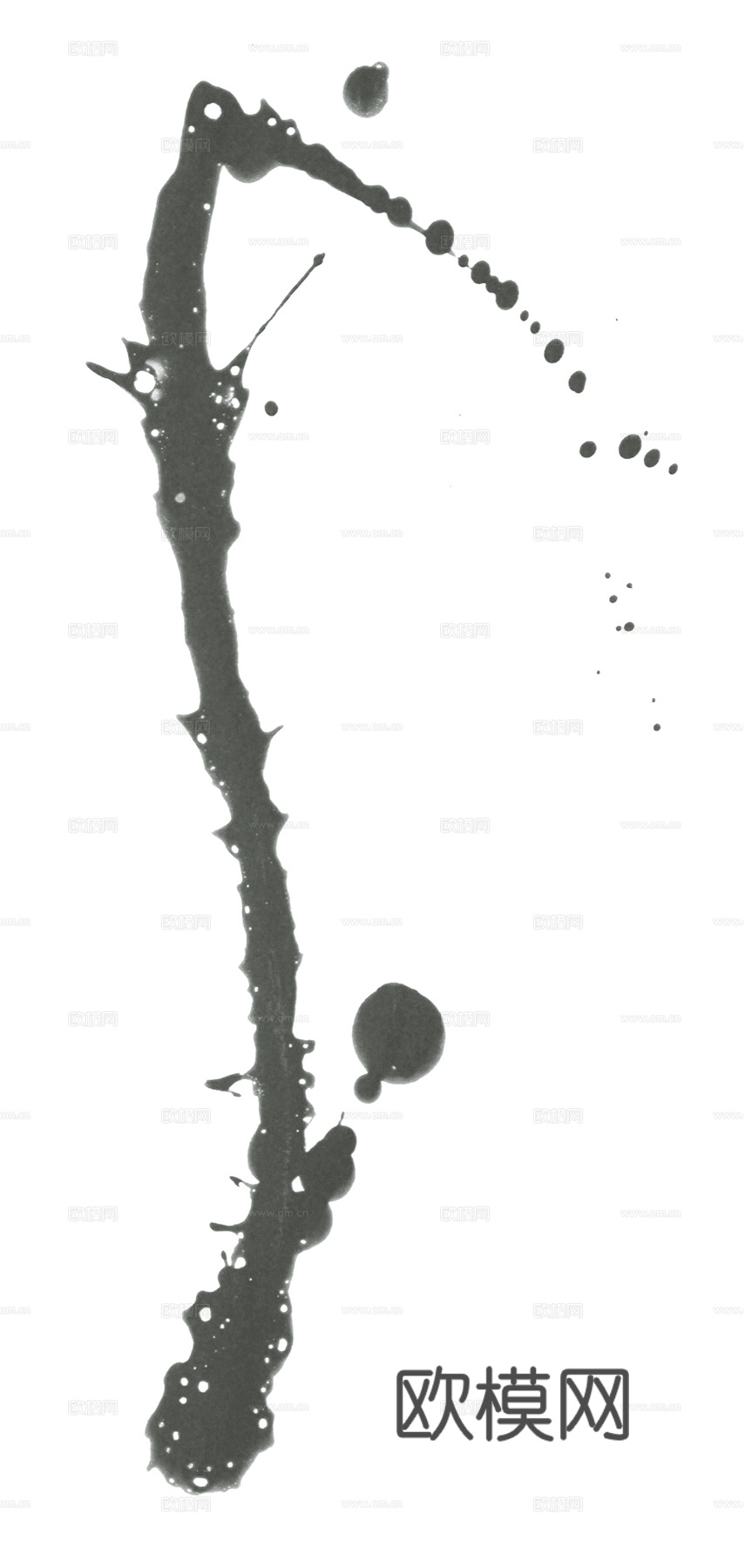 飞溅墨迹 水迹 污迹 污渍 墨水涂鸦 抽象艺术画