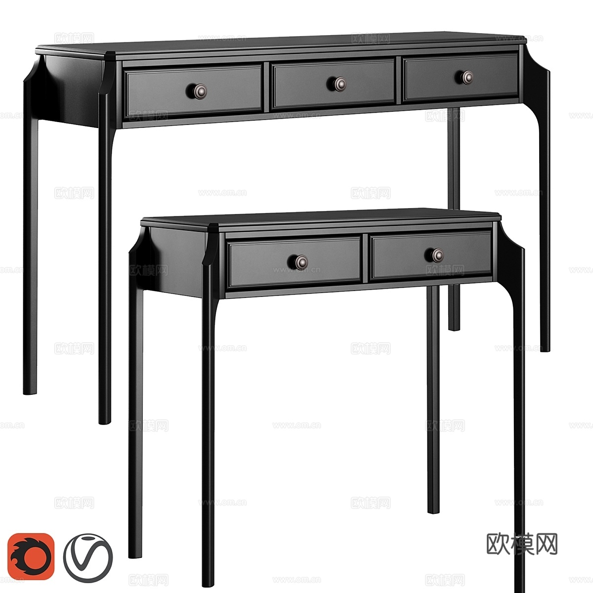 Dantone Home Le Visage边柜3d模型