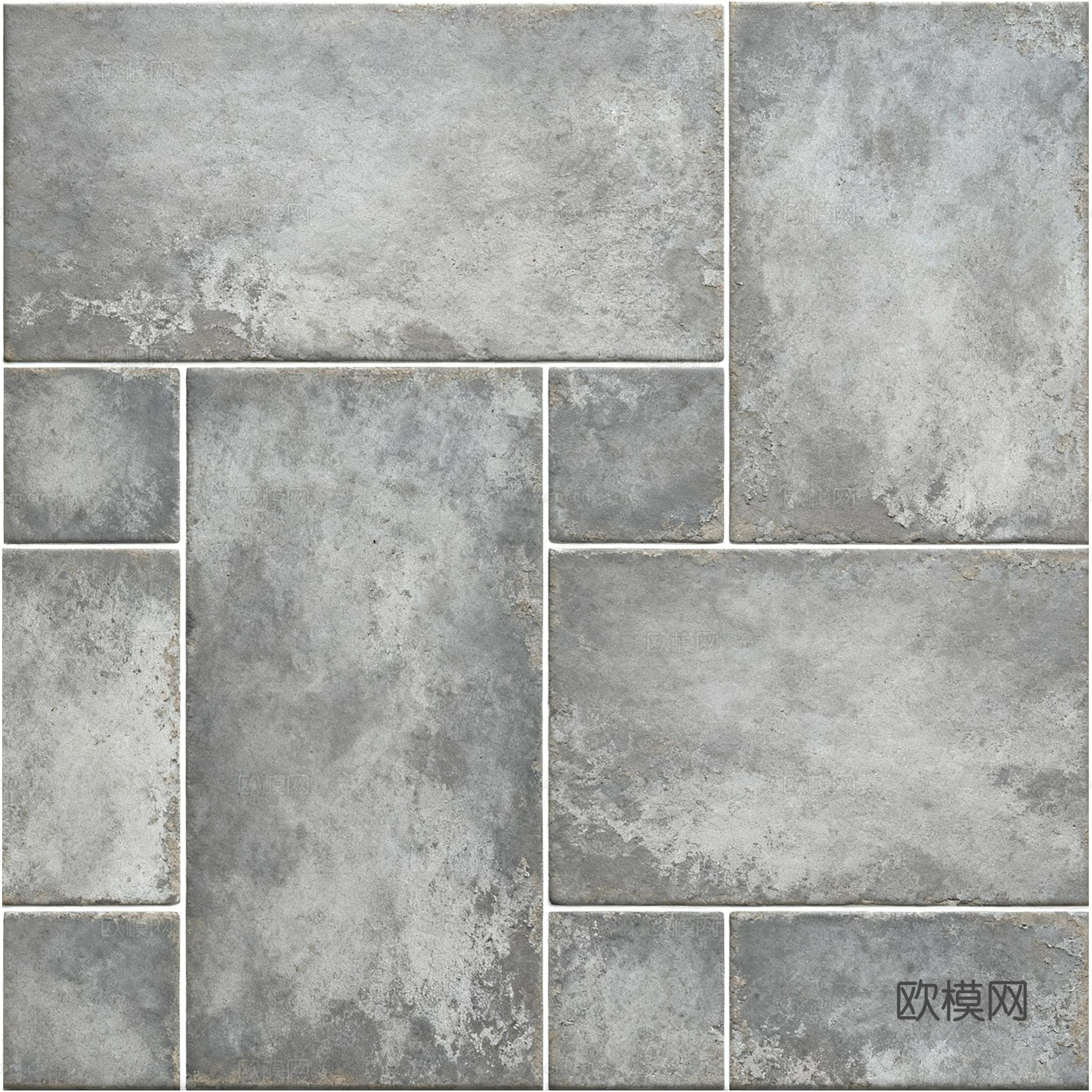 仿古砖 无缝灰色旧仿古砖 诧寂风灰色地砖 罗马拼灰色复古砖