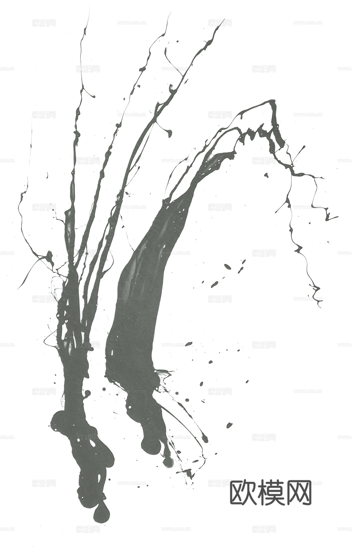 飞溅墨迹 水迹 污迹 污渍 墨水涂鸦 抽象艺术画下载