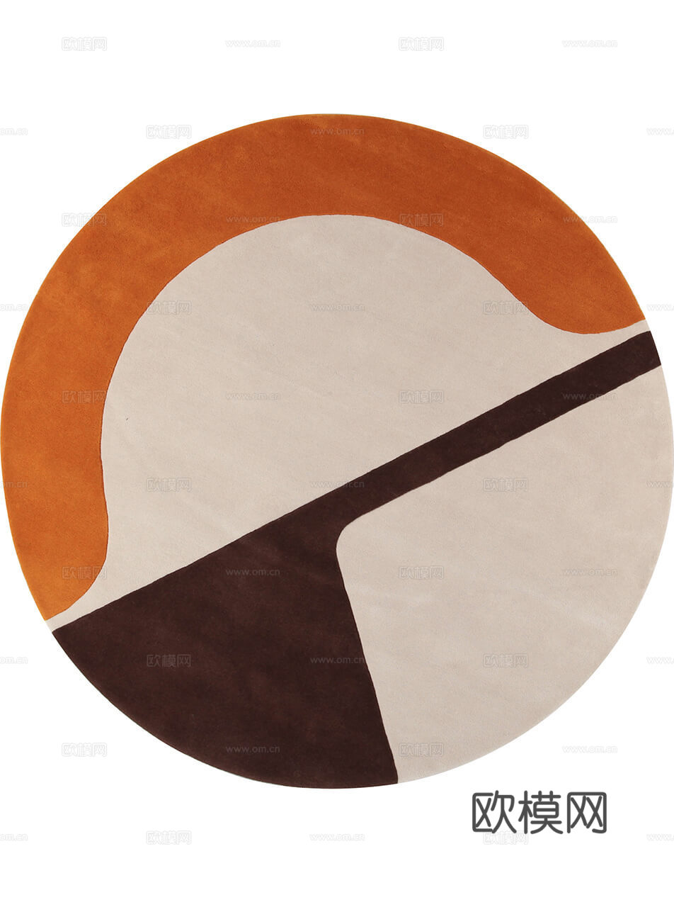 新中式圆形地毯  简约地毯 地毯 块毯 毛毯下载