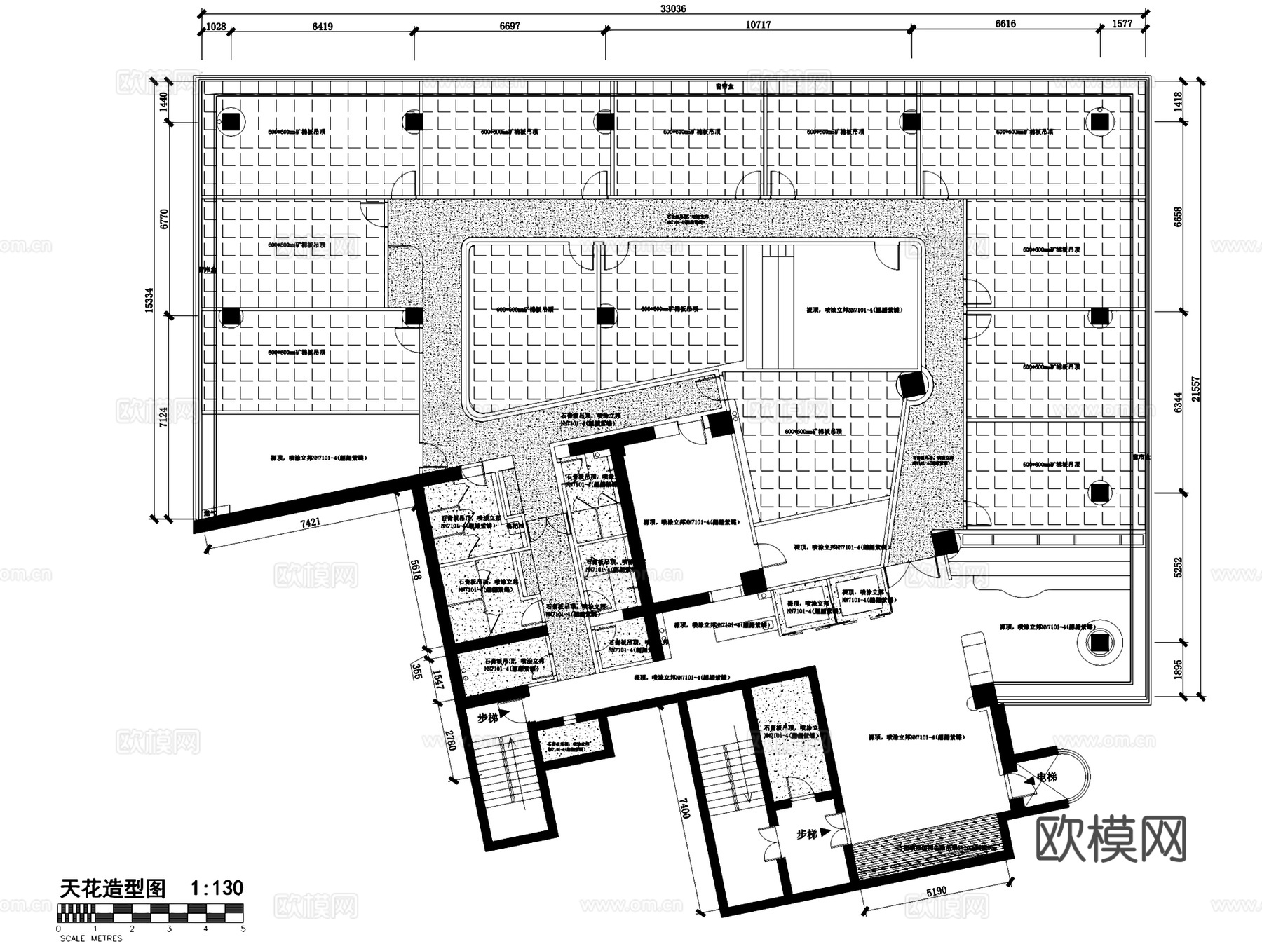 启德国际K12学术堂教育培训室内工装CAD施工图cad施工图