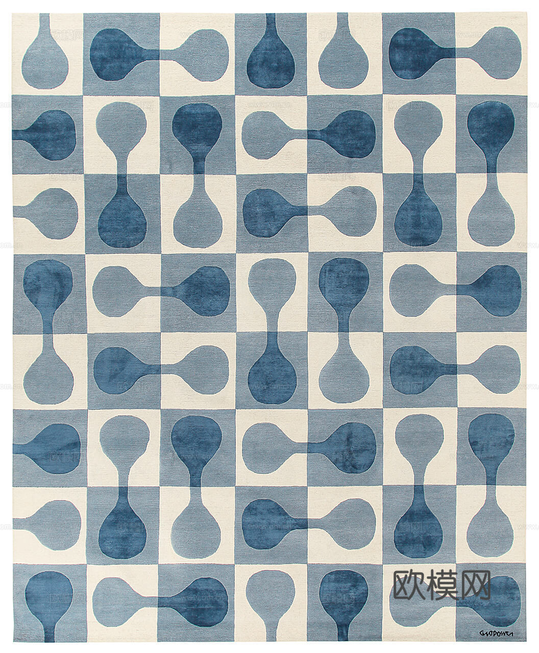 现代几何地毯  简约地毯 地毯 块毯 毛毯