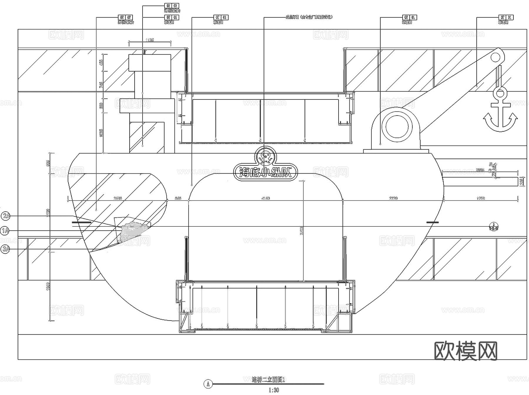 颛桥万达儿童主题商业街室内工装CAD施工图cad施工图