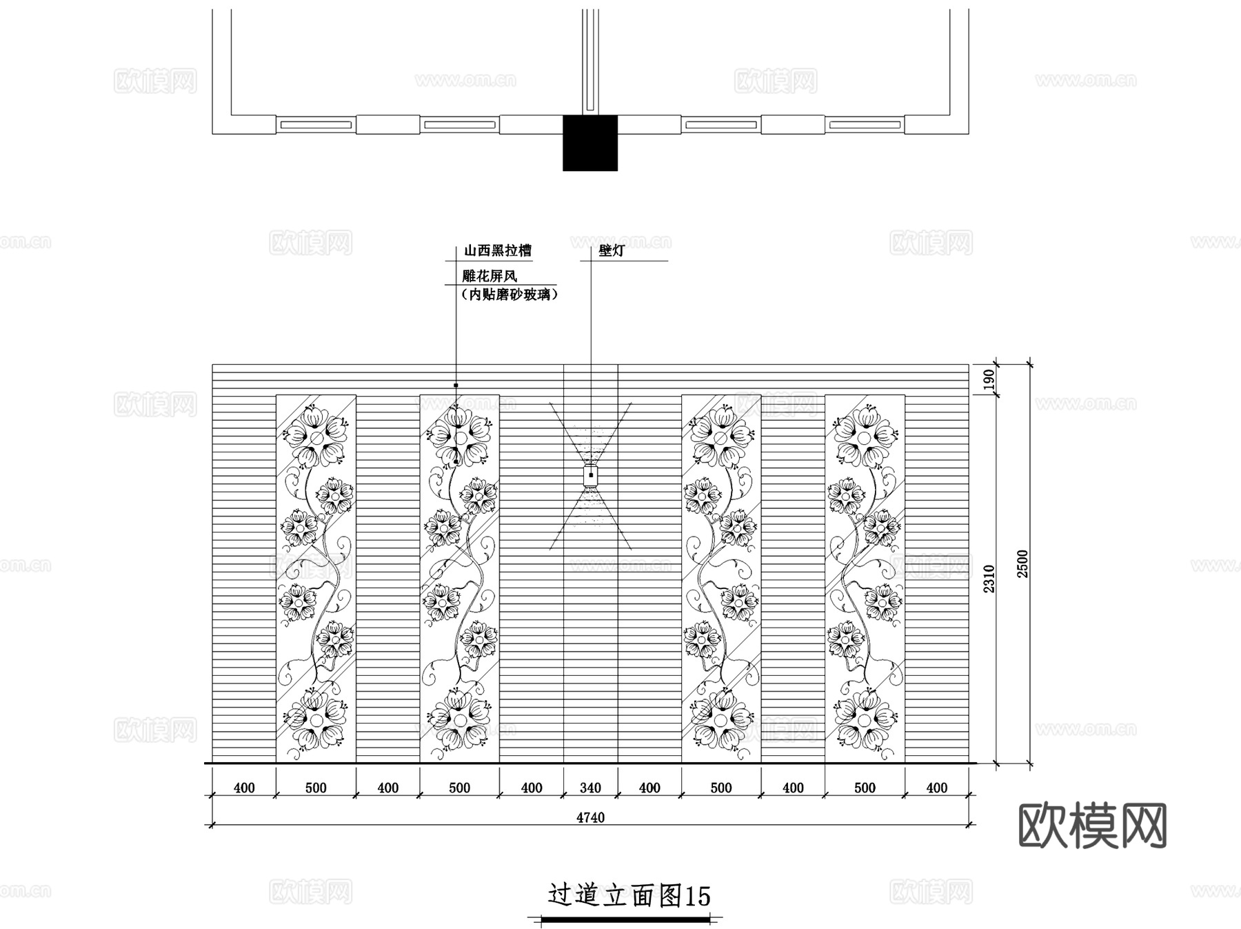 福州曼丹养生馆会所室内工装CAD施工图cad施工图