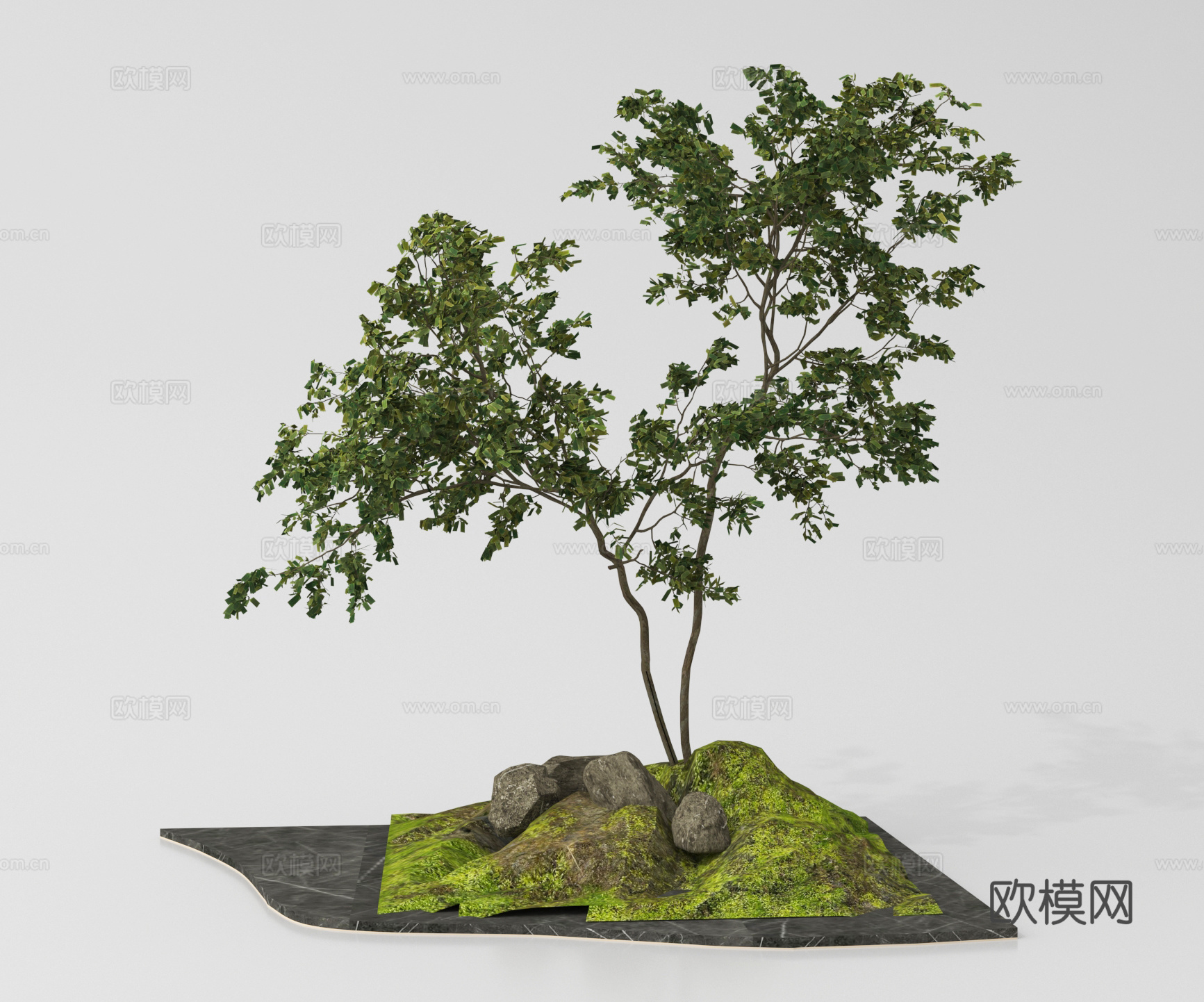 现代庭院景观小品 植物景观 景观造景su模型