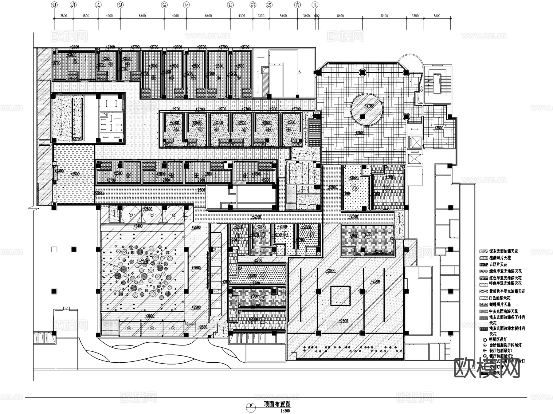 芜湖华亿国际领域假日会所室内工装CAD施工图整套cad施工图