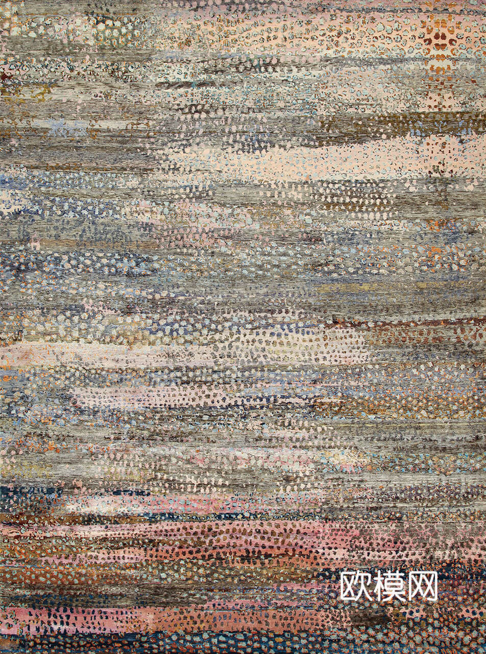 新中式印花地毯  波斯地毯 地毯 块毯 毛毯下载