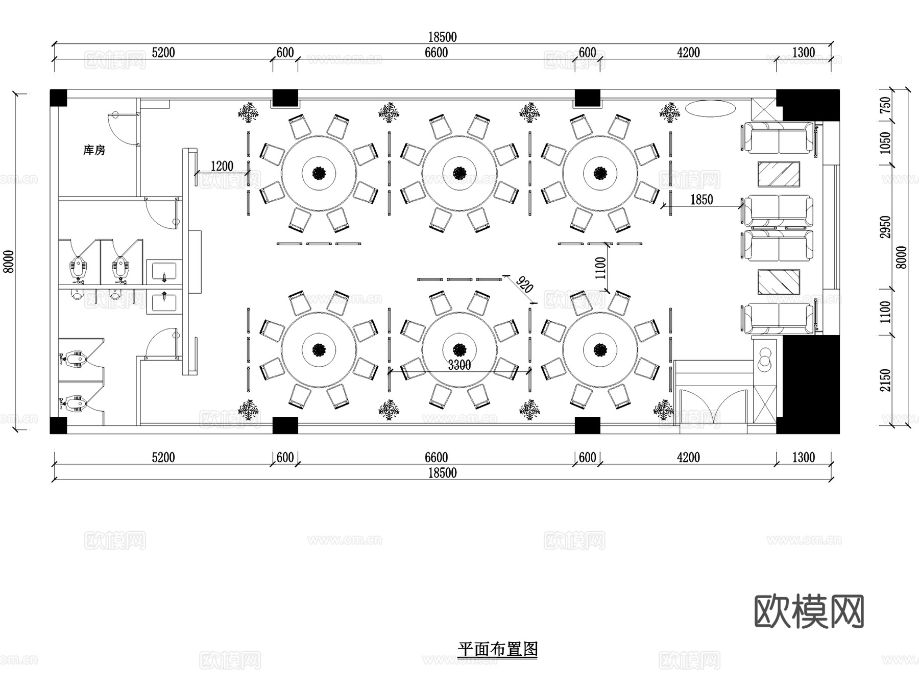 凯歌归茶楼茶室会所室内工装CAD施工图整套cad施工图