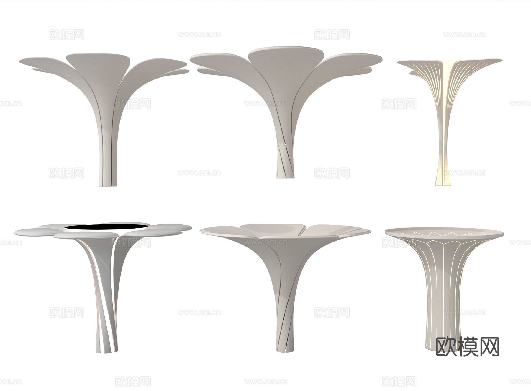 现代异形柱子 装饰柱 造型柱3d模型