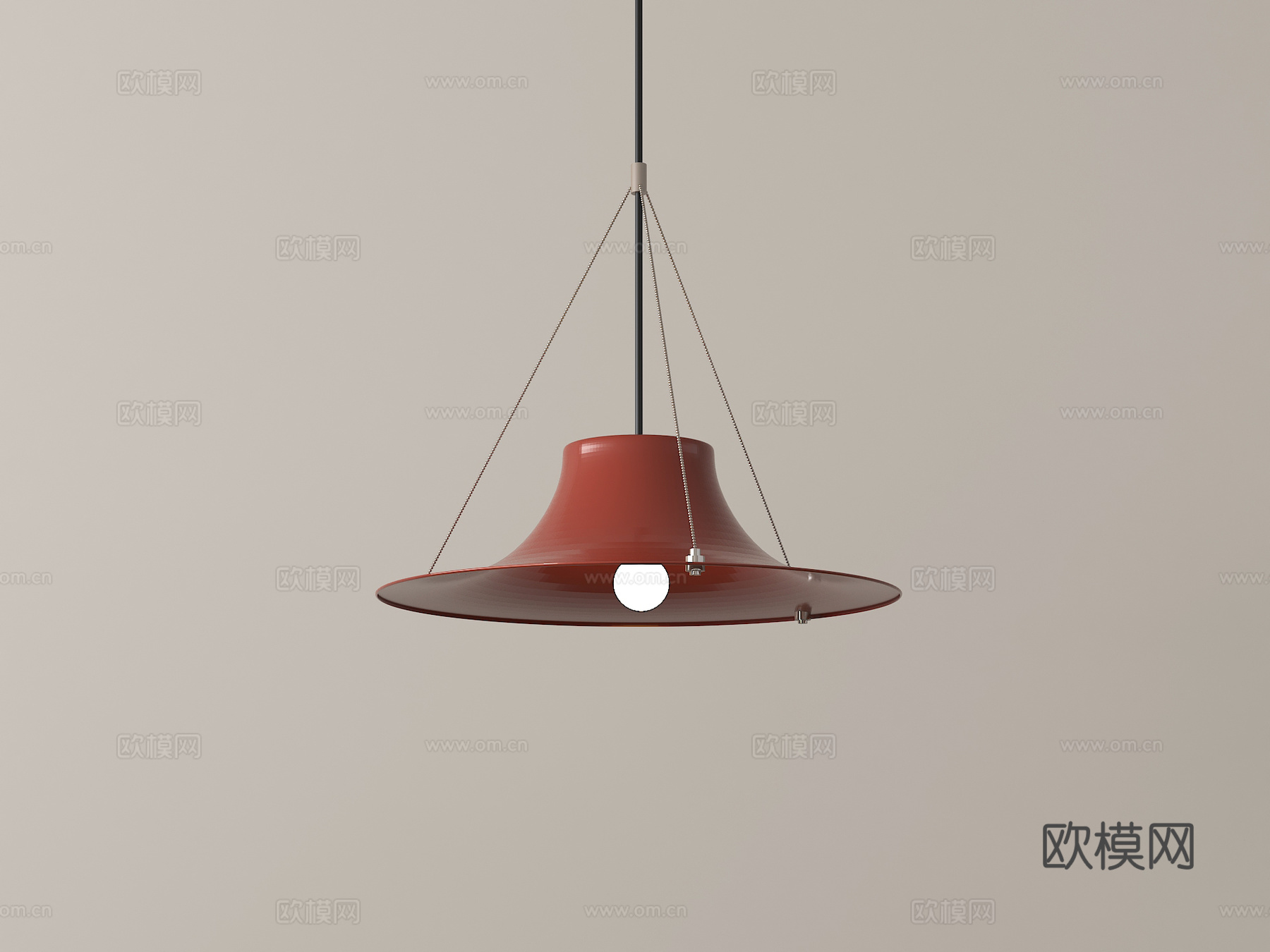 现代吊灯 金属su模型