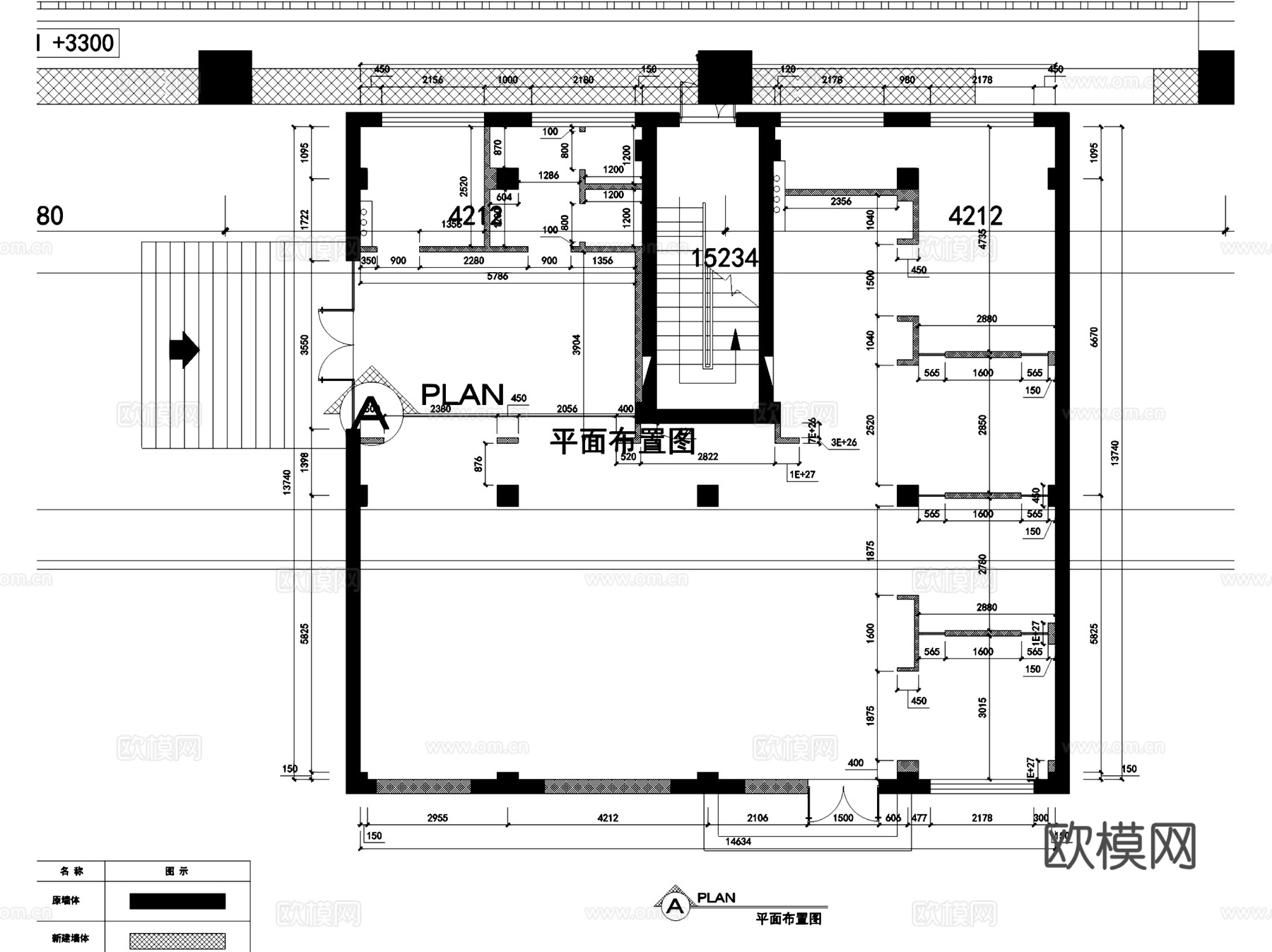 盛皇茗茶西南路店茶室会所室内工装CAD施工图cad施工图