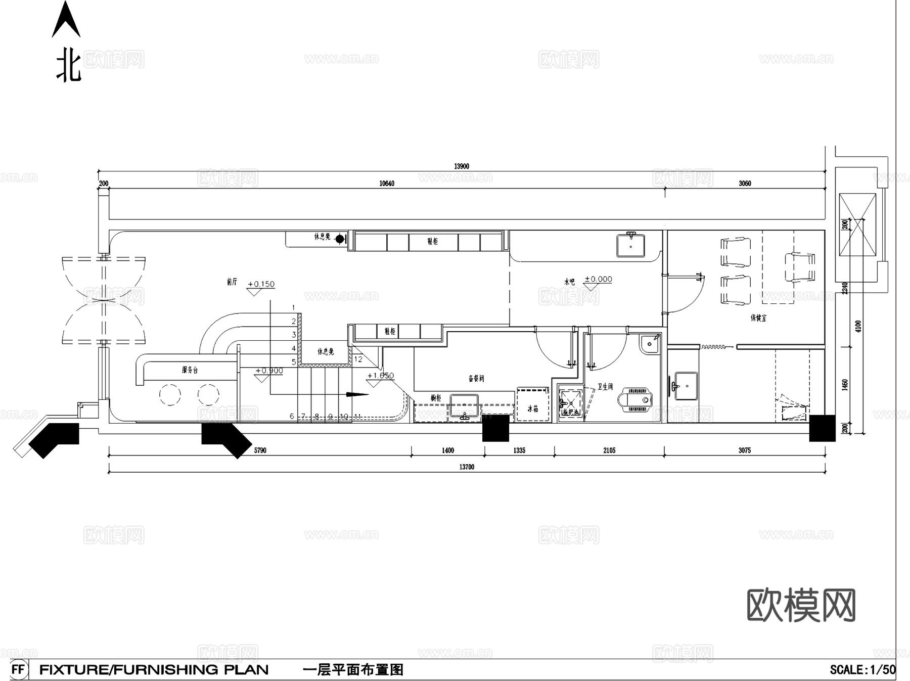 Babilou早教培训中心室内工装CAD施工图cad施工图