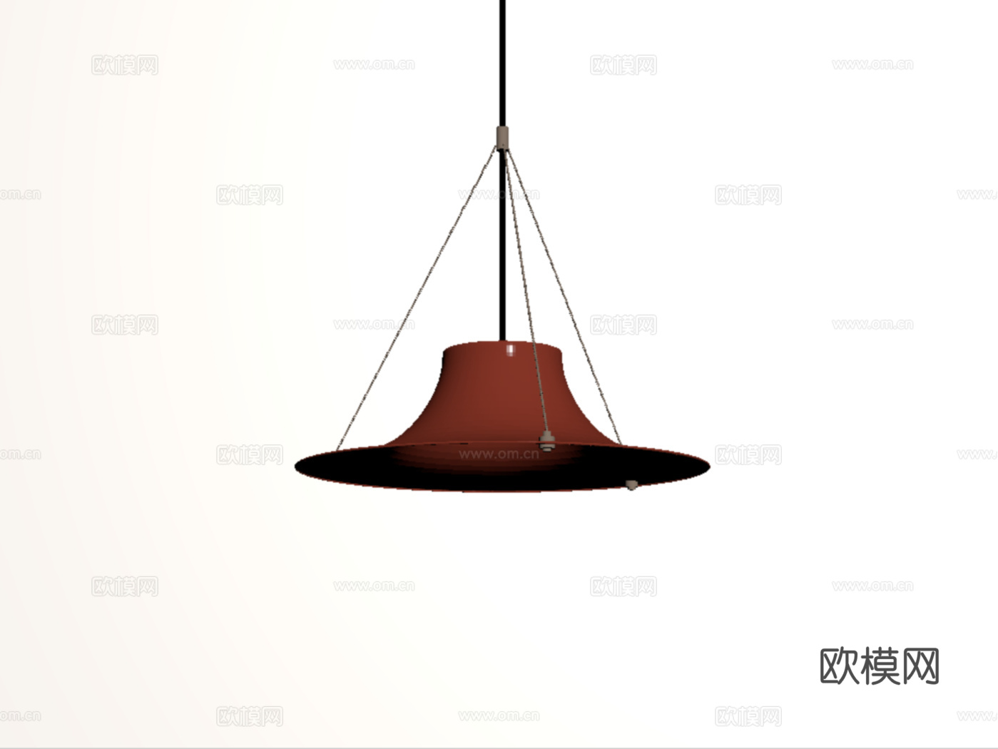 现代吊灯 金属su模型