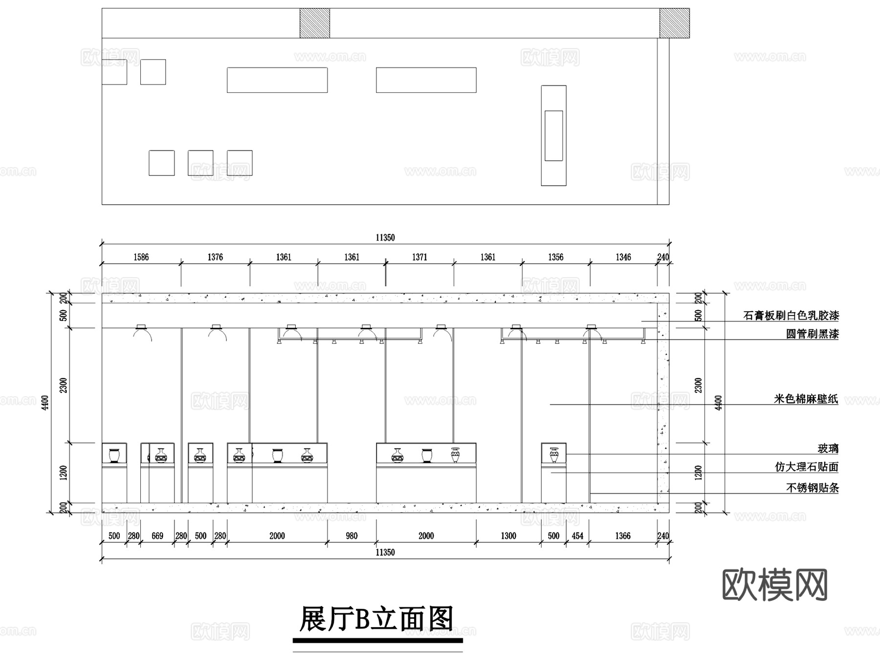 茶颜观舍新中式茶室茶具文化店会所室内工装CAD施工图cad施工图