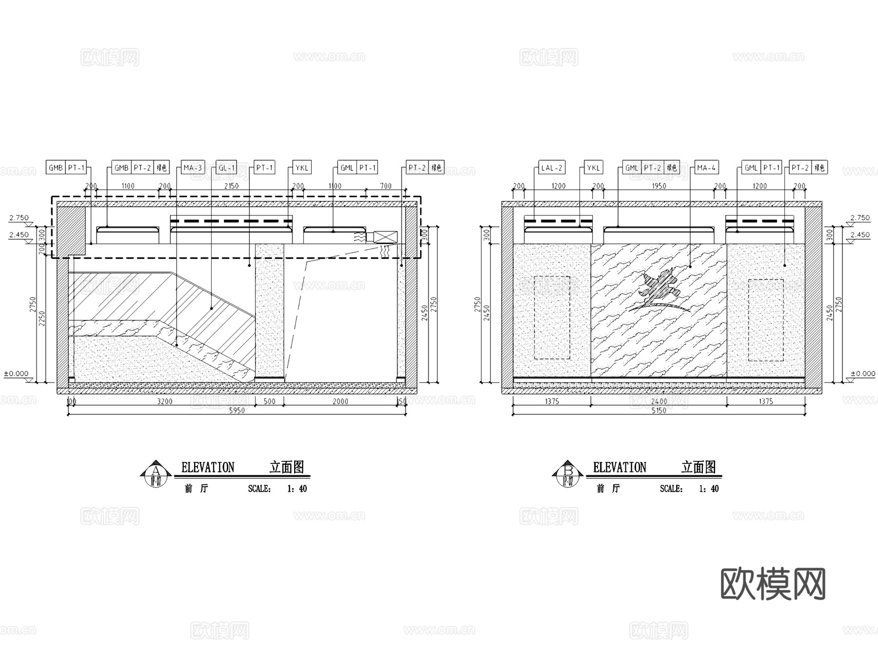 花园小镇时尚幼儿园室内工装CAD施工图cad施工图