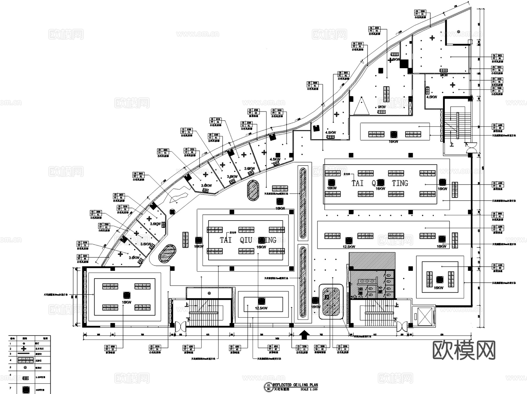 新都台球厅棋牌室室内工装CAD施工图cad施工图