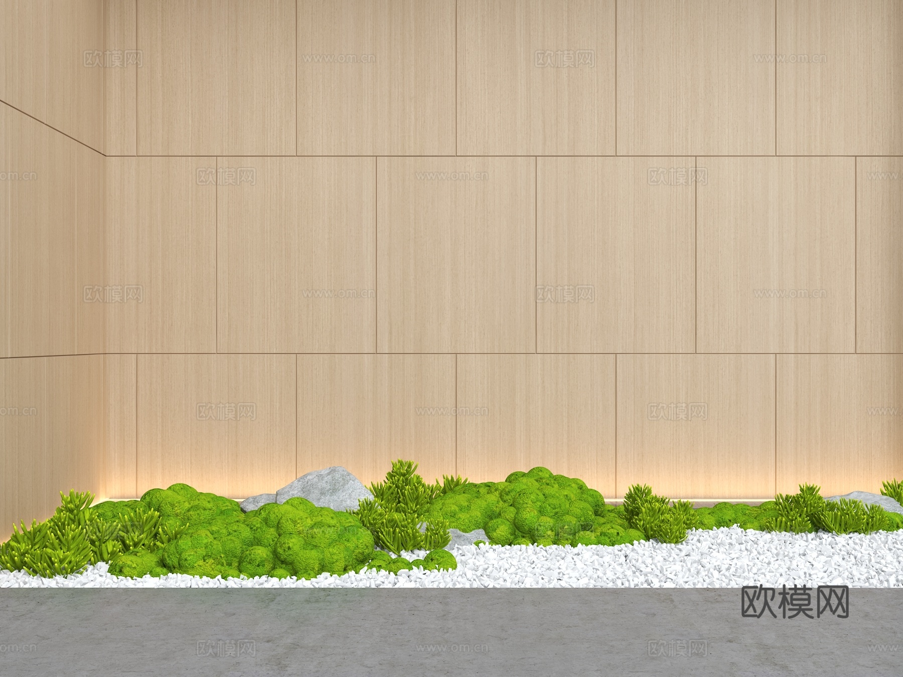 室内景观 植物堆 植物景观造景 室内苔藓景观 庭院景观 苔藓su模型