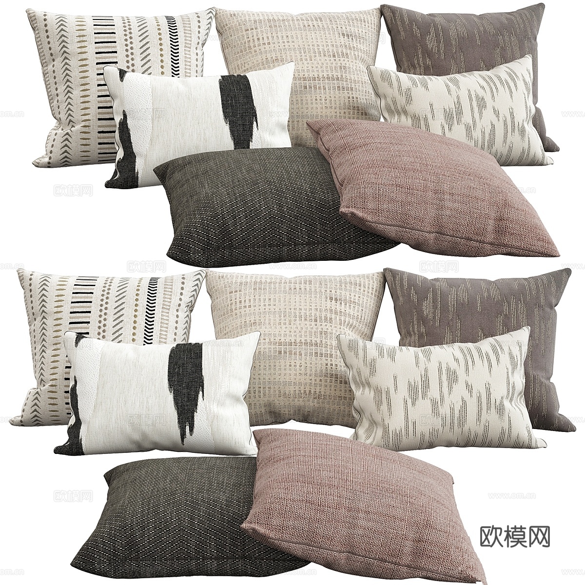 装饰抱枕，653d模型