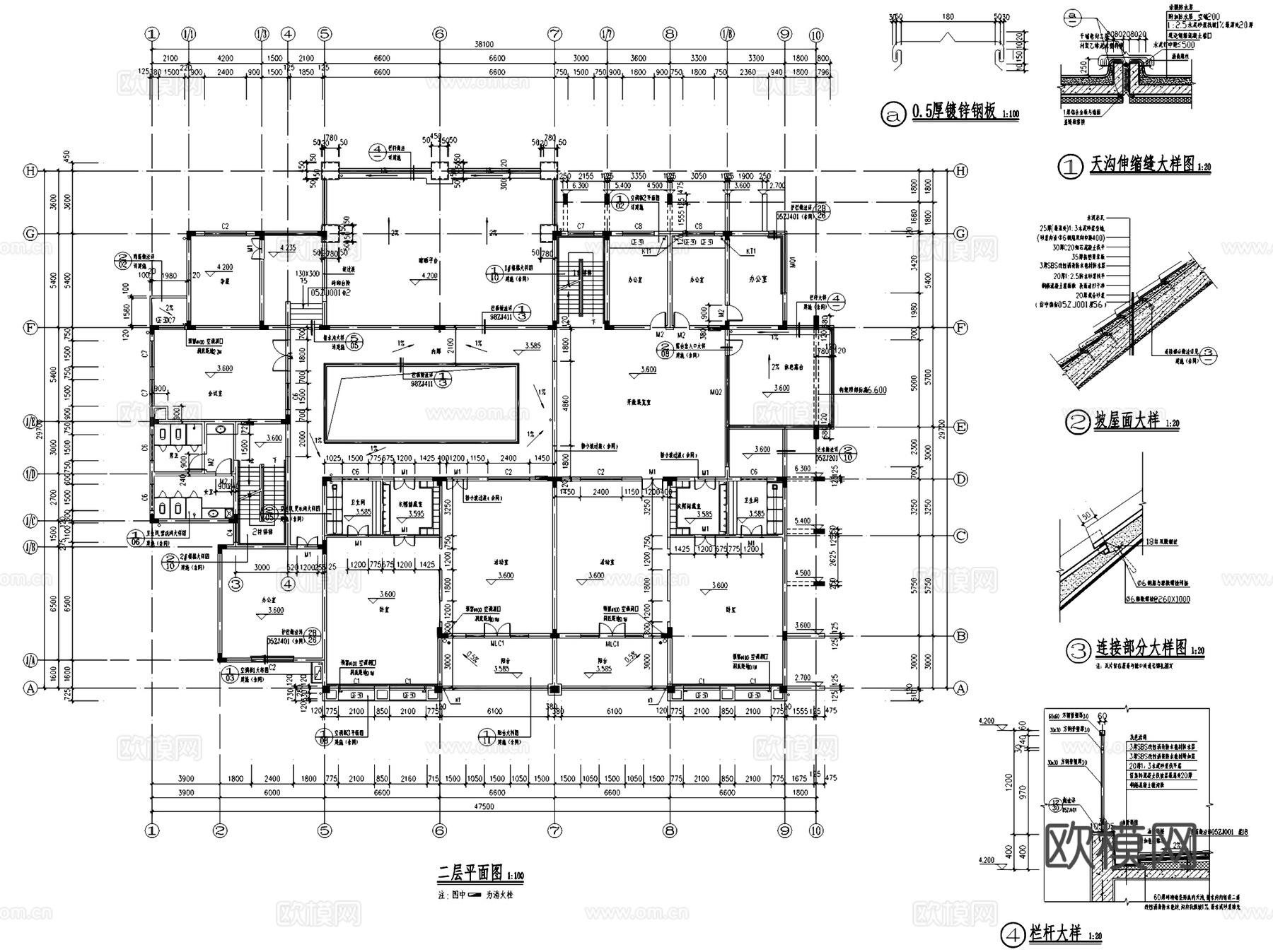 株洲榕树花园社区幼儿园建筑CAD施工图cad施工图