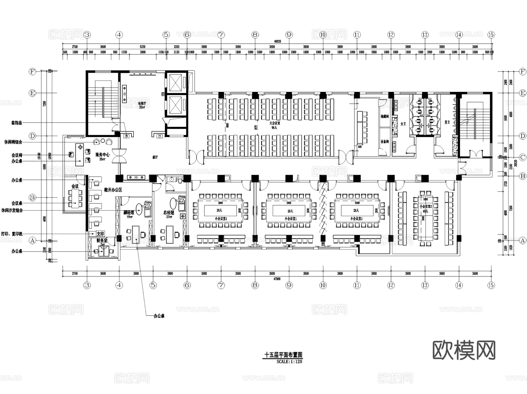 福州教育宾馆新濠酒店室内工装CAD施工图cad施工图
