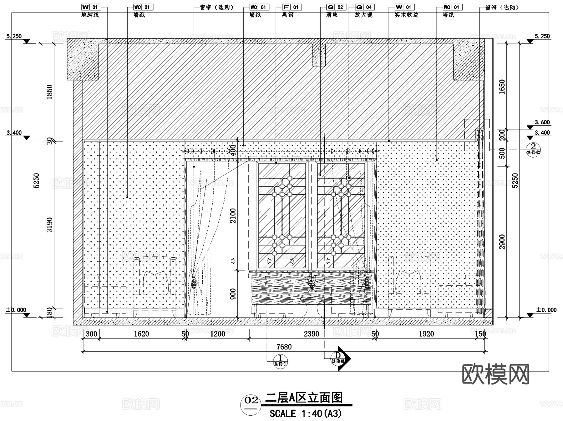 红酒会所酒吧室内工装CAD施工图cad施工图