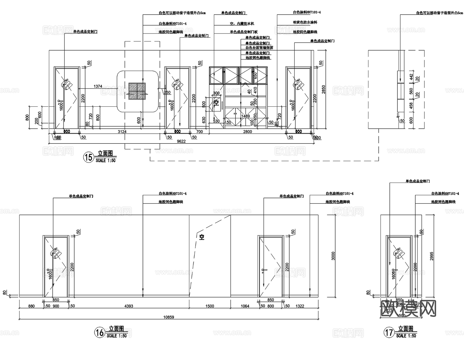 启德国际K12学术堂教育培训室内工装CAD施工图cad施工图