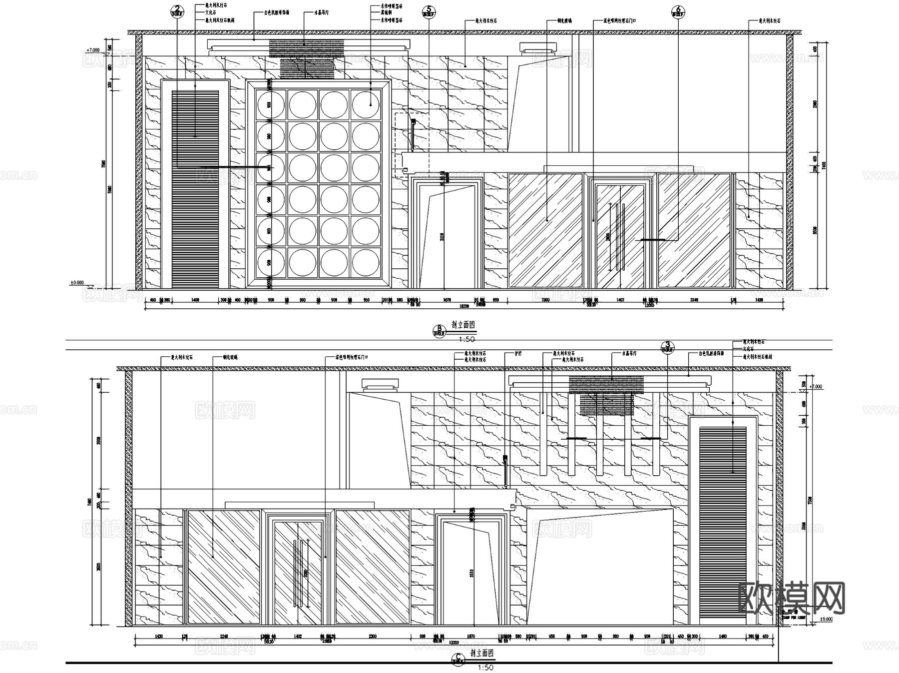 伊春日月峡旅游度假服务区综合楼室内工装CAD施工图cad施工图下载（渲染图6）