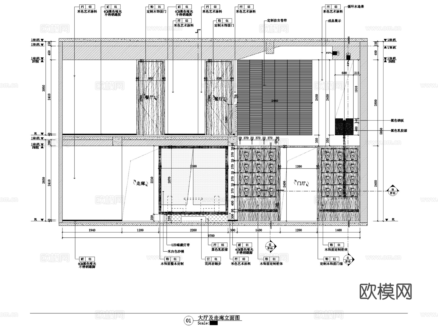 南昌二层中式浮云茶馆茶居会所室内工装CAD施工图整套cad施工图