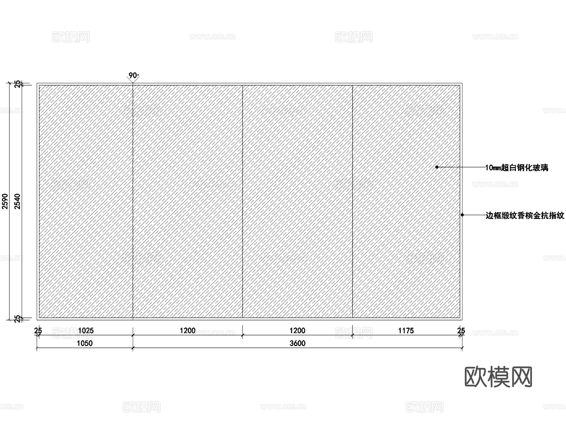 美妆彩妆洗护香水店室内工装CAD施工图cad施工图