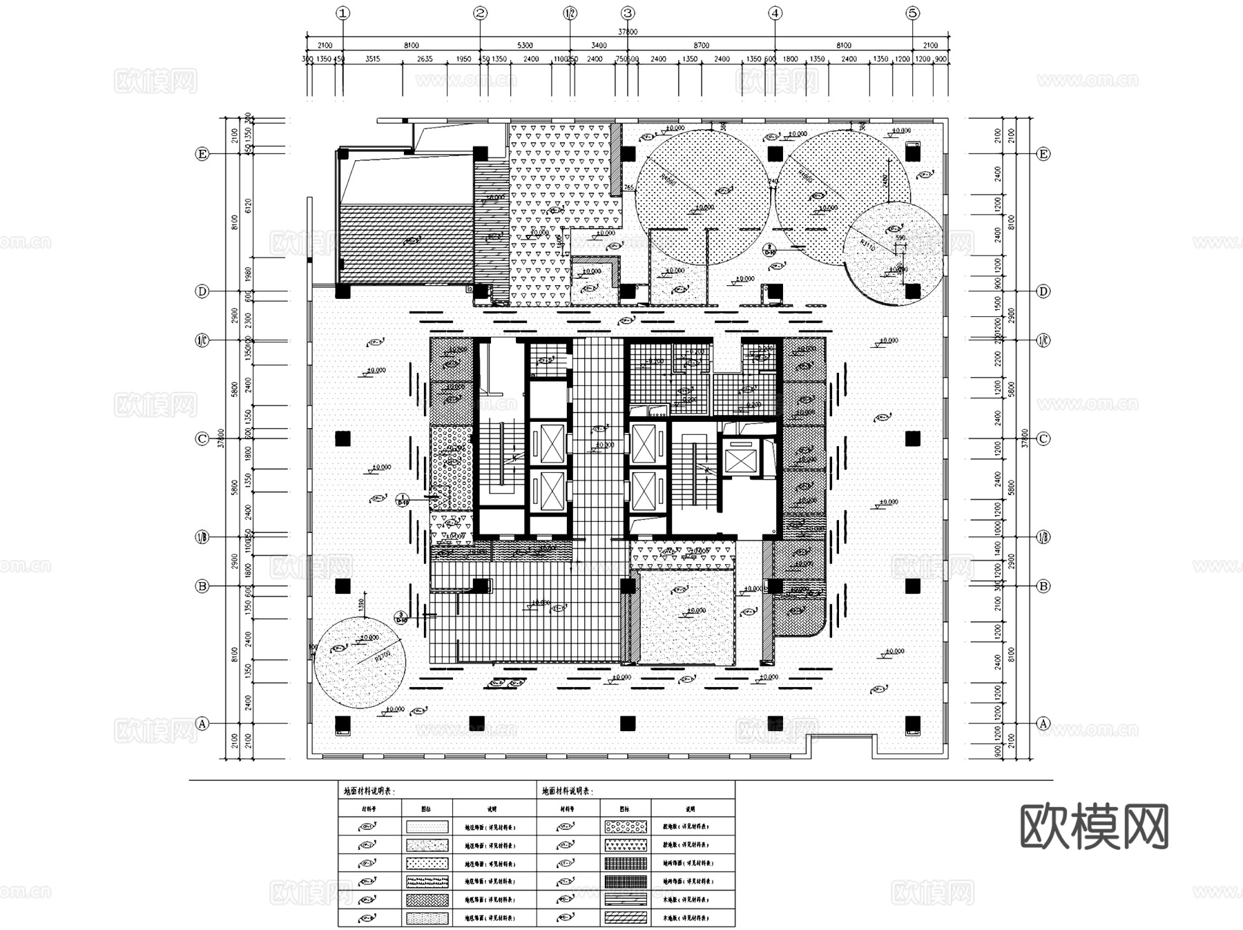 成都天府软件园戴尔办公室室内工装CAD施工图整套cad施工图