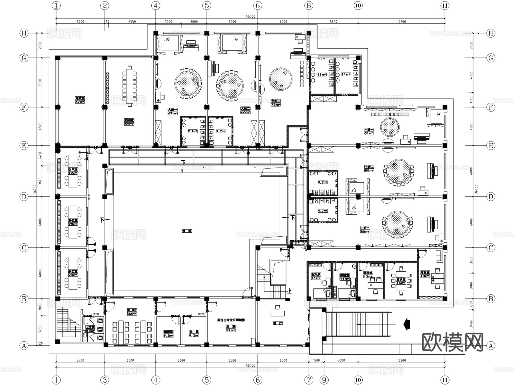 花园小镇时尚幼儿园室内工装CAD施工图cad施工图