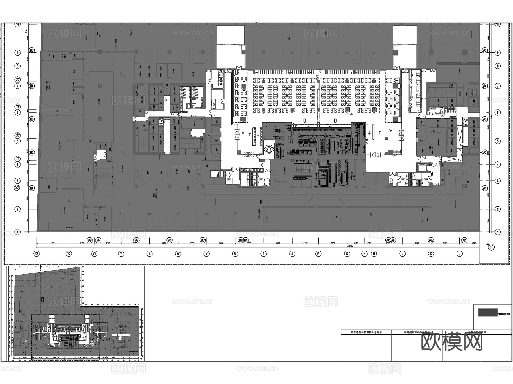 上海国际财富中心办公楼室内工装CAD施工图整套+文本cad施工图