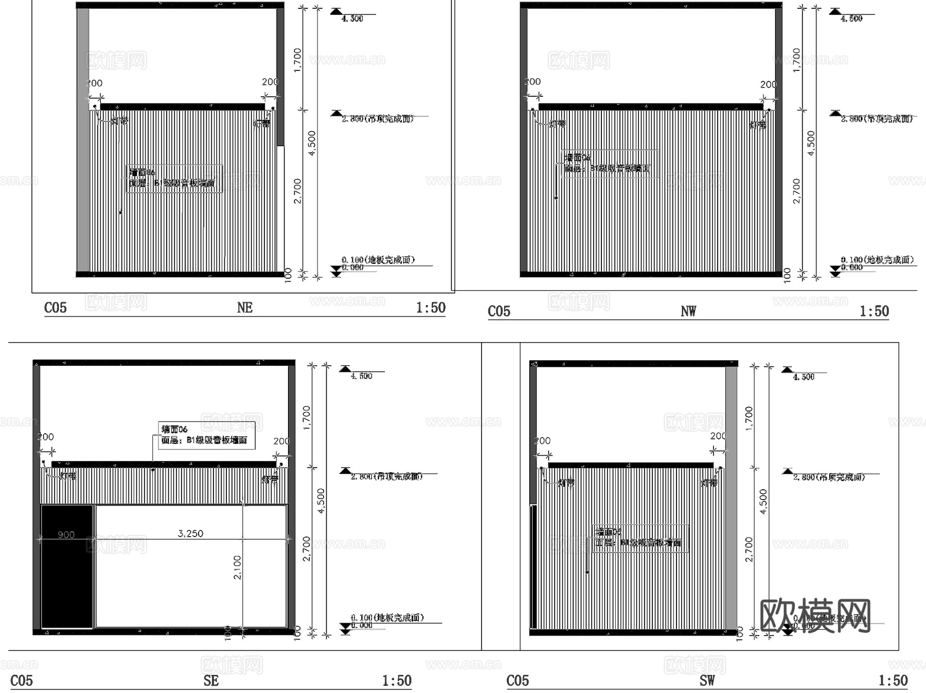 科贝乐早教培训丹东万达店室内工装CAD施工图cad施工图